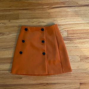 ASOS burnt orange mini skirt